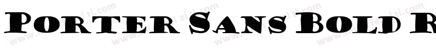 Porter Sans Bold Reg字体转换